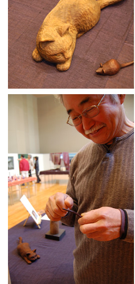 【木林】荒井修　木彫り　小物入れ 木林様専用】荒井修 木彫り 小物入れ